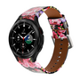 Samsung Galaxy Watch 4 Classic - 42mm &amp; 46mm - Lederband - Blumendruck
