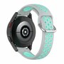 Samsung Galaxy Watch Active 2 - Silikon-Sportband mit Schnalle - Grau + T&uuml;rkis