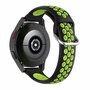 Samsung Galaxy Watch Active 2 - Silikon-Sportband mit Schnalle - Schwarz + Gr&uuml;n