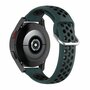 Samsung Galaxy Watch Active 2 - Silikon-Sportband mit Schnalle - Dunkelgr&uuml;n + Schwarz