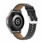 Samsung Galaxy Watch Active 2 - Luxuri&ouml;ses Lederarmband - Schwarz