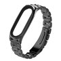 Metallgliederarmband f&uuml;r Xiaomi Mi Band 3/4/5/6/7 - Schwarz