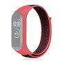 Nylon Woven Band Xiaomi Mi Band 3 / 4 / 5  / 6 / 7 - Rosa / Schwarz