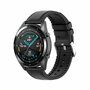 Leder- und Silikonarmband - Schwarz - Samsung Galaxy Watch 3 - 41mm