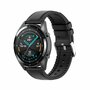 Leder- und Silikonarmband - Schwarz - Samsung Galaxy Watch 4 Classic - 42mm &amp; 46mm