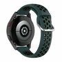 Garmin Vivoactive 4 / 4L - Silikon-Sportband mit Schnalle - Dunkelgr&uuml;n + Schwarz