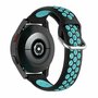 Garmin Vivoactive 4 / 4L - Silikon-Sportband mit Schnalle - Schwarz + Blau