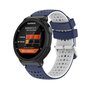 Silikon-Punktmuster-Armband - Dunkelblau + Wei&szlig; - Garmin Forerunner 220 / 230 / 235 / 620 / 630 / 735 (XT)