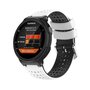 Silikon-Punkt-Muster-Armband - Wei&szlig; + Schwarz - Garmin Forerunner 220 / 230 / 235 / 620 / 630 / 735 (XT)