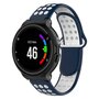 Silikon-Sportband - Blau + Wei&szlig; - Garmin Forerunner 220 / 230 / 235 / 620 / 630 / 735 (XT)