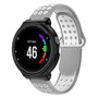 Silikon-Sportarmband - Grau + Wei&szlig; - Garmin Forerunner 220 / 230 / 235 / 620 / 630 / 735 (XT)