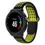 Silikon-Sportarmband - Schwarz + Gelb - Garmin Forerunner 220 / 230 / 235 / 620 / 630 / 735 (XT)