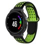 Silikon-Sportarmband - Schwarz + Gr&uuml;n - Garmin Forerunner 220 / 230 / 235 / 620 / 630 / 735 (XT)