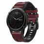 Leder + Silikonarmband - Bordeaux - Garmin Forerunner 745 / 935 / 945 / 955 / 965