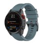 Silikon-Sportband - Grau-Blau - Garmin Fenix 7X / 6X / 5X