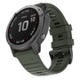 Silikonband - Armee gr&uuml;n - Garmin Fenix 7X / 6X / 5X