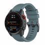 Silikon-Sportband - Grau-Blau - Garmin Fenix 7S / 6S / 5S &amp; Instinct 2s