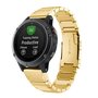 Edelstahl-Gliederarmband - Gold - Garmin Fenix 7S / 6S / 5S &amp; Instinct 2s