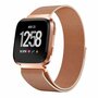 Fitbit Versa 1 / 2 &amp; Lite milanaise Armband - Gr&ouml;&szlig;e: Gro&szlig; - Rosa Gold