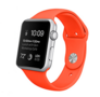 Gummi-Sportband - Orange - Geeignet f&uuml;r Apple Watch 42mm / 44mm / 45mm / 49mm