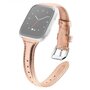 Fitbit Versa 1 / 2 &amp; Lite Armband TPU Leder - Rosa Gold