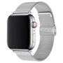 Milanaise Loop Armband - Silber - Geeignet f&uuml;r Apple Watch 42mm / 44mm / 45mm / 49mm
