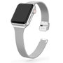 Milanaise Slim Fit Armband - Silber - Geeignet f&uuml;r Apple Watch 42mm / 44mm / 45mm / 49mm