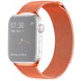 Milanaise-Edelstahlarmband - Orange - Geeignet f&uuml;r Apple Watch 42mm / 44mm / 45mm / 49mm