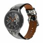Lederarmband - Blumendruck grau - Samsung Galaxy Watch 5 (Pro) - 40mm / 44mm / 45mm