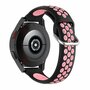 Samsung Galaxy Watch - 46mm / Samsung Gear S3 - Silikon-Sportarmband mit Schnalle - Schwarz + Rosa