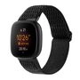 Fitbit Versa 3/4 &amp; Sense 1/2 Nylon Laufband - Schwarz