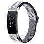 FitBit Inspire 2 Elastisches Solo-Schleifen-Nylonband - Schwarz/Wei&szlig;