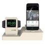 3 in 1 Halterung geeignet f&uuml;r die Apple Watch &amp; Airpods &amp; iPhone - Beige