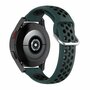 Garmin Vivoactive 5 / Vivoactive 3 - Silikon-Sportband mit Schnalle - Dunkelgr&uuml;n + Schwarz