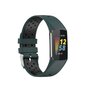 FitBit Charge 5 &amp; 6 Sportband mit Schnalle - Gr&uuml;n/Schwarz - Zweifarbig - Gr&ouml;&szlig;e: L