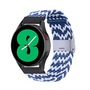 Samsung Galaxy Watch 3 - 45mm - Geflochtenes Armband - Blau / wei&szlig;