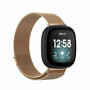 Fitbit Versa 3/4 &amp; Sense 1/2 milanaise Armband - Large - Champagner Gold