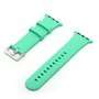 Gummi-Sportarmband mit Schnalle - Mintgrün - Geeignet für Apple Watch 38mm / 40mm / 41mm / 42mm Gummi-Sportarmband mit Schnalle - Mintgrün - Geeignet für Apple Watch 38mm / 40mm / 41mm / 42mm