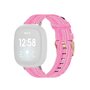 Fitbit Versa 3 & Sense 1 - Canvas Armband - Rosa Fitbit Versa 3 & Sense 1 - Canvas Armband - Rosa