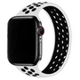 Solo Loop Sportband - Größe: M - Weiß + Schwarz - Geeignet für Apple Watch 38mm / 40mm / 41mm / 42mm Solo Loop Sportband - Größe: M - Weiß + Schwarz - Geeignet für Apple Watch 38mm / 40mm / 41mm / 42mm