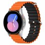 Garmin Forerunner 55 / 245 / 645 - Ocean Style Armband - Orange / schwarz Garmin Forerunner 55 / 245 / 645 - Ocean Style Armband - Orange / schwarz