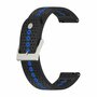 Garmin Forerunner 55 / 245 / 645 - Dot Pattern Armband - Schwarz mit blau Garmin Forerunner 55 / 245 / 645 - Dot Pattern Armband - Schwarz mit blau