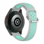 Garmin Forerunner 55 / 245 / 645 - Silikon-Sportarmband mit Schnalle - Grau + Türkis Garmin Forerunner 55 / 245 / 645 - Silikon-Sportarmband mit Schnalle - Grau + Türkis