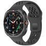 Silikon-Sportband Holes Style - Schwarz - Samsung Galaxy Watch Ultra 47mm Silikon-Sportband Holes Style - Schwarz - Samsung Galaxy Watch Ultra 47mm