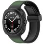 Hybrid Leder + Silikonband - Dunkelgrün - Samsung Galaxy Watch Ultra 47mm Hybrid Leder + Silikonband - Dunkelgrün - Samsung Galaxy Watch Ultra 47mm