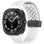 D-Buckle Silikon-Sportband - Weiß - Samsung Galaxy Watch Ultra 47mm D-Buckle Silikon-Sportband - Weiß - Samsung Galaxy Watch Ultra 47mm
