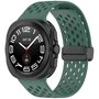 D-Buckle Silikon-Sportband - Dunkelgrün - Samsung Galaxy Watch Ultra 47mm D-Buckle Silikon-Sportband - Dunkelgrün - Samsung Galaxy Watch Ultra 47mm