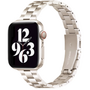 Slim Fit Gliederarmband aus Stahl - Starlight - Geeignet f&uuml;r Apple Watch 38mm / 40mm / 41mm / 42mm