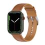 Luxuri&ouml;ses Lederarmband - Hellbraun - Geeignet f&uuml;r Apple Watch 44mm / 45mm / 46mm / 49mm