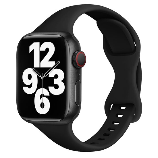 Sportarmband Slim Fit Schwarz Geeignet fur Apple Watch 38mm 40mm 41mm 42mm Watcharmband shop
